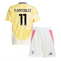 Maglie da calcio Juventus Nicolas Gonzalez #11 Seconda Maglia Bambino 2024-25 Manica Corta (+ Pantaloni corti)